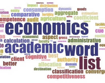 Economics Academic Word List (EAWL)